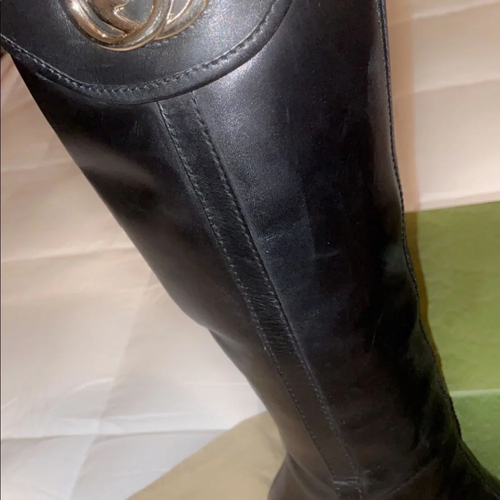 Authentic Vintage Gucci Boots 🖤 - Picture 8 of 10